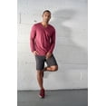 thumbnail image 5 of Expert Brand USA-Made Men's MoCA Cotton Blend V Neck Long Sleeve, Maroon, Small, 5 of 8