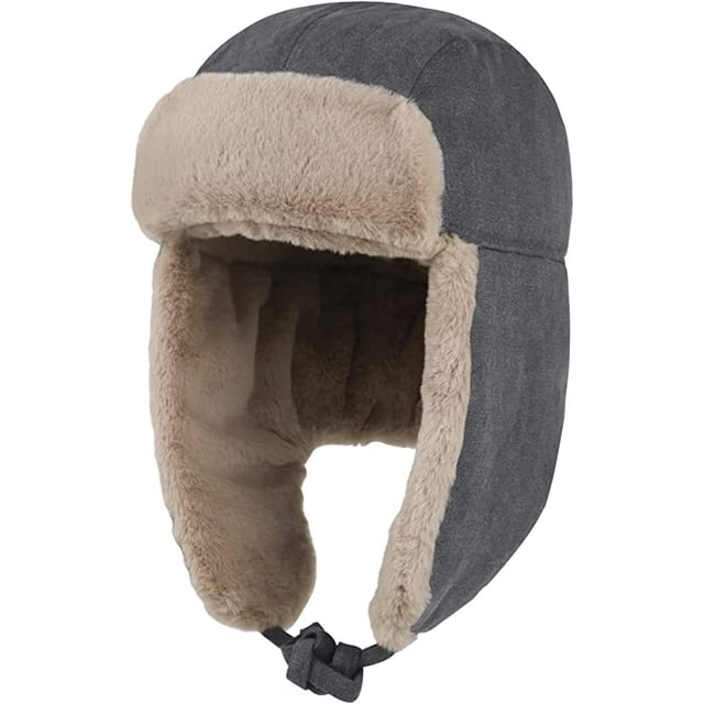 Gorro de cazador de invierno para hombre, gorro ruso de soldado, orejeras, Ushanka