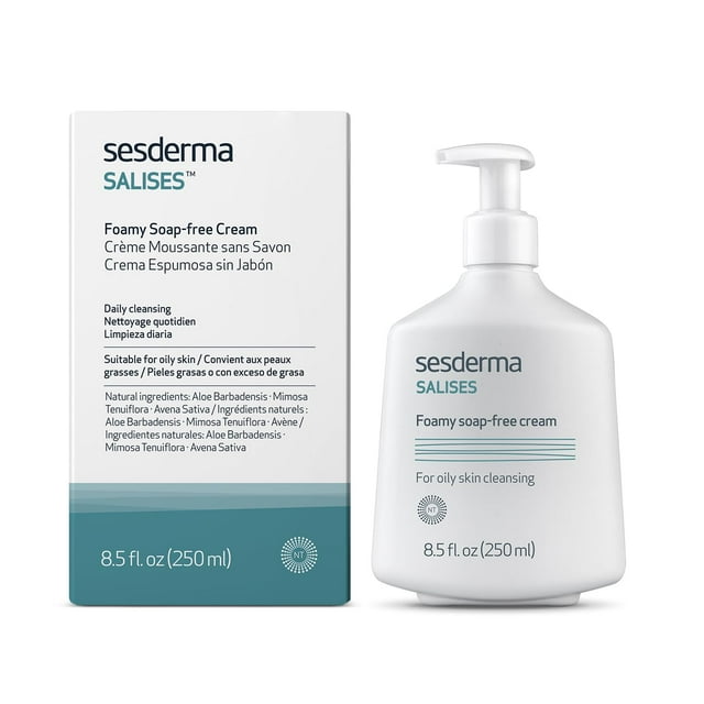 Limpiador facial Sesderma SALISES Crema espumosa sin jabón 250 ml