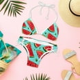 thumbnail image 6 of Watermelon Swim Suit Women Bikini Set Detachable Sponge Adjustable Strap Two-Pack Swim Wear, 6 of 6