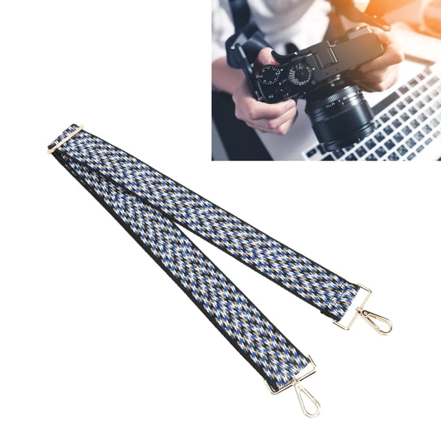 Camera Strap, Camera Neck Strap with Press Lock, Camera Strap Woven Thickened Webbing Polyester Camera Neck Shoulder Strap for Outdoor Photography Equipment