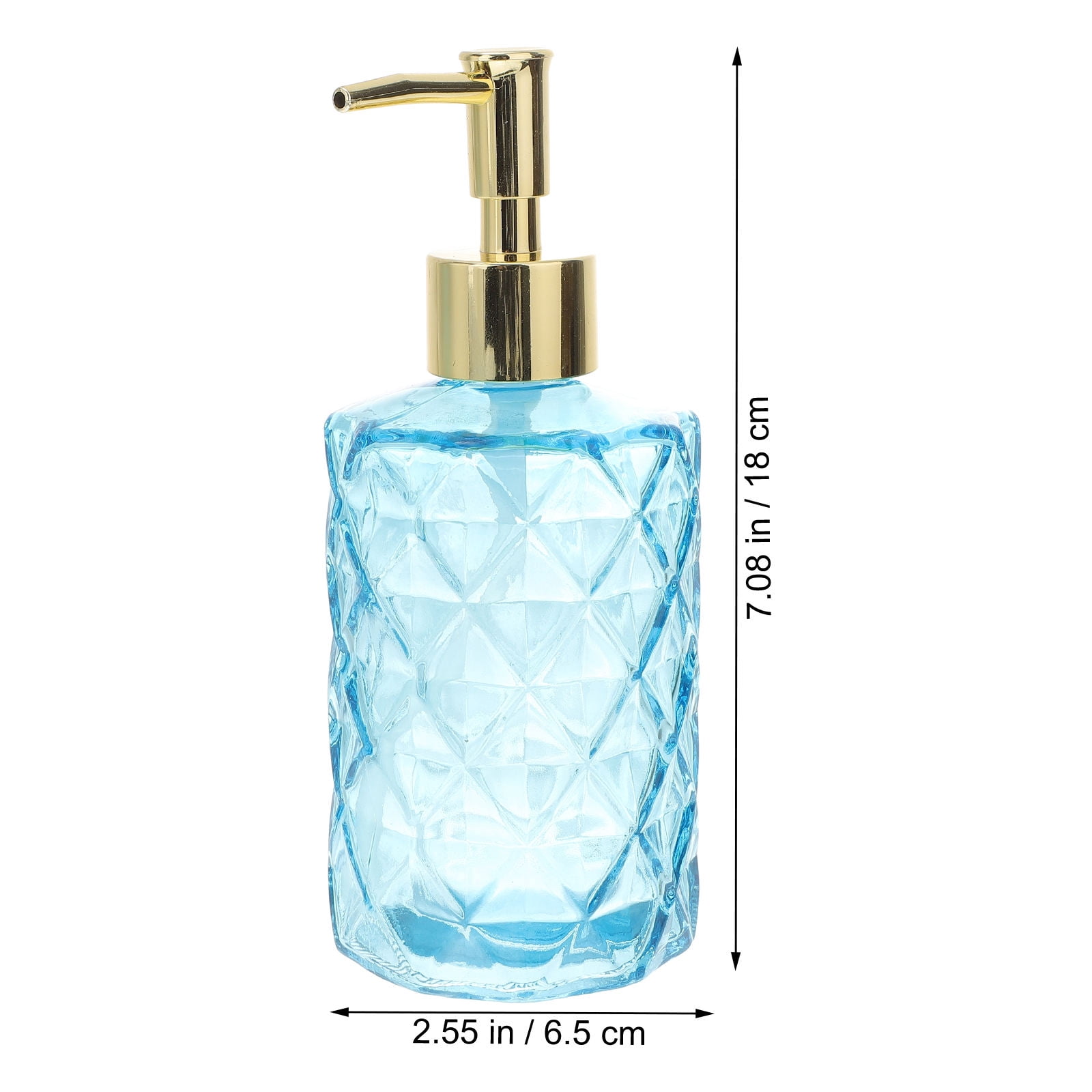 LOLIPPYY 1Set Golden Glass Travel Containers for Lotion with Press Pump and High End Design