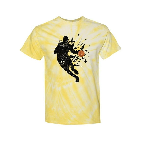 Basketball Shadow Tie Dye Cyclone Men -SPIdeals Designs, Male x-Large