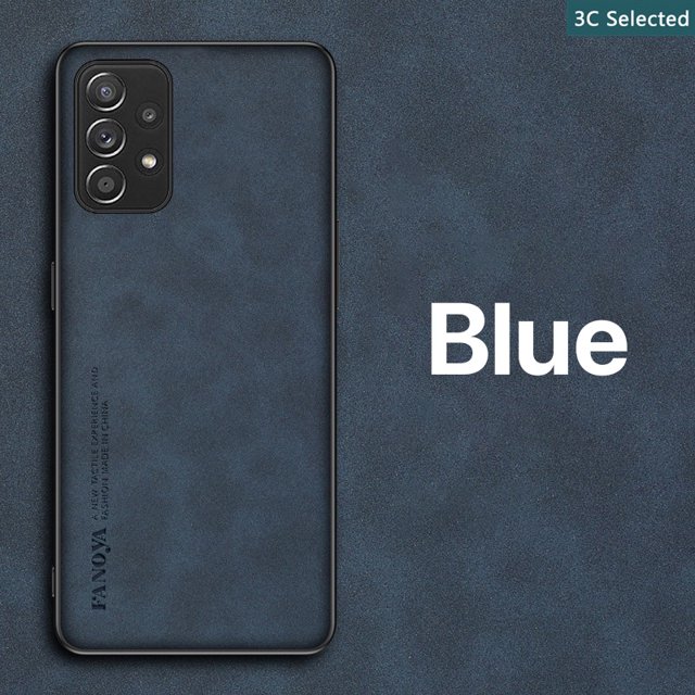 Funda Cuero Gamuza Para Samsung Galaxy A52 A52s A12 A50 A70 4G 5G Case Toque Cómodo Anti-huella digital Botones a prueba de golpes Presione fácilmente Proteger la cámara Proteger la pantalla Anti-caíd Gao Jiahui unisex