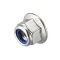 thumbnail image 4 of Uxcell M10 Nylon Insert Hex Lock Nuts with Flange, 304 Stainless Steel, Plain Finish, 10 Pack, 4 of 5