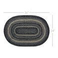 thumbnail image 5 of VHC Brands Sawyer Mill Black White Jute Rug Oval w/Pad 24x36, 5 of 7