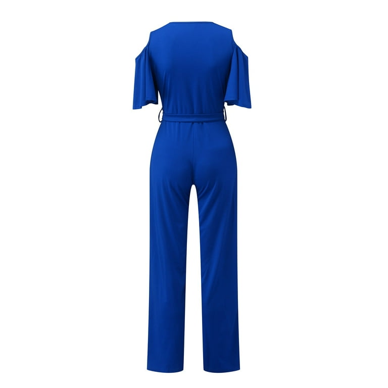 Women s Sexy Sparkly Jumpsuits Clubwear Long Sleeve Elegant Party Rompers High Waisted Wide Leg Pants Walmart