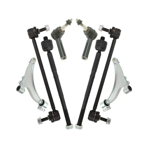 Front Control Arm Ball Joint Tie Rod and Sway Bar Link Kit 8 Piece - Compatible with 2013 - 2015 Chevy Malibu 2014