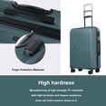 thumbnail image 4 of Travelhouse 3 Piece Hardshell Luggage Set Hardside Lightweight Suitcase with TSA Lock Spinner Wheels 20in24in28in.(Dark Green), 4 of 8