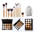 thumbnail image 1 of Paleta correctora FantasyDay de 15 colores con juego de 11 pinceles, 1 of 9