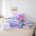 thumbnail image 6 of jejeloiu Mermaid Personalized Theme 7-Piece Bedding Comforter Set,First Letter E King Bedding Sets For Sealife Lover Reversible, 6 of 8
