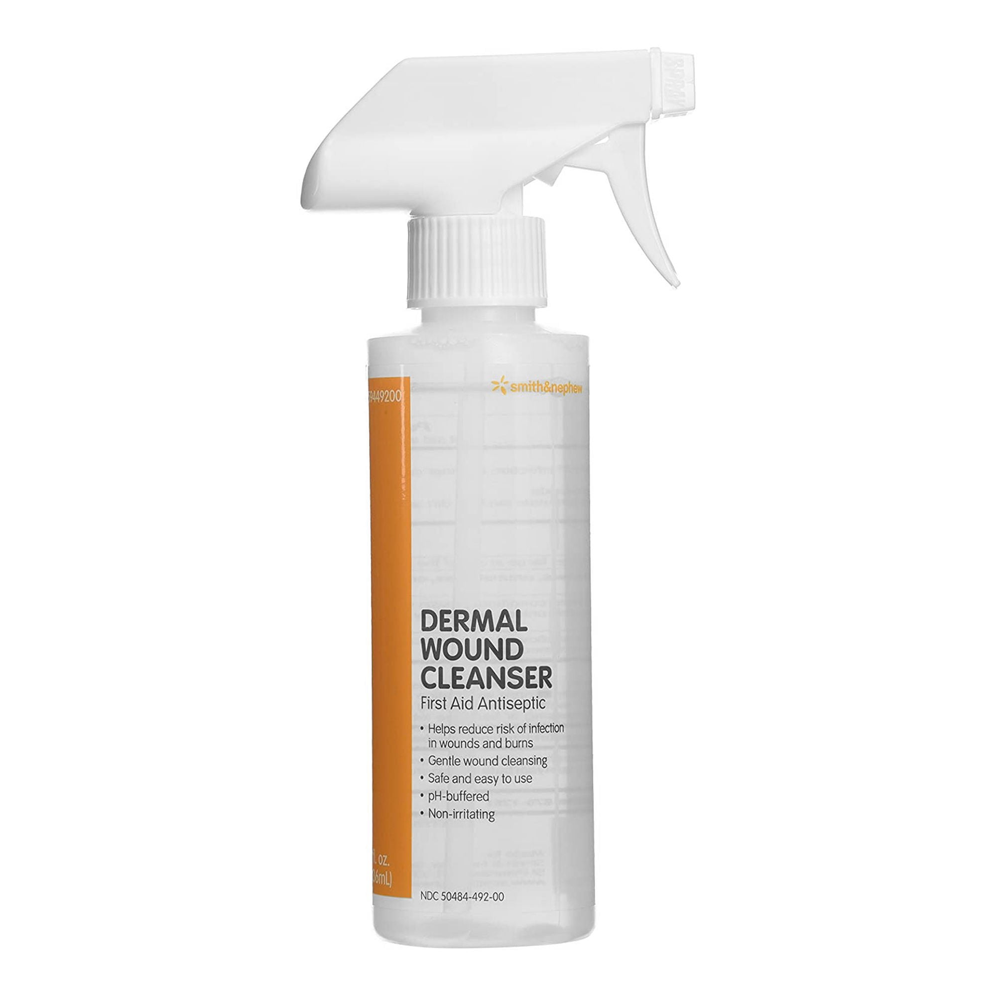 Smith & Nephew Dermal Antiseptic Wound Cleanser 8 oz. Spray Bottle , 12 Ct, 12 Ct