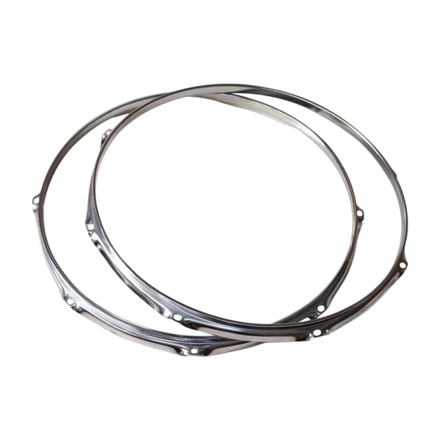 Aros de tambor para la parte superior e inferior de 6 agujeros de percusión práctica instrumentos profesionales reparación de bricolaje de bricolaje 16 pulgadas