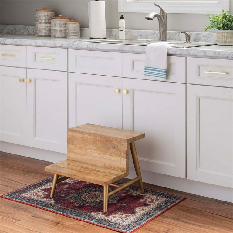 Cute step stool for kitchen clearance