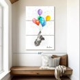 thumbnail image 2 of Elephant Stock The Koala And The Balloons Wall Art - Vertical Multi Panel Canvas - Living Room Wall Decor - Animal Multi Panel - White And Pink Decor By Ashvin Harrison - 32" x 50", 2 of 8