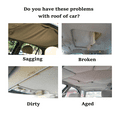 thumbnail image 4 of Automotive Headliner Replacement Foam Backing Shedding Messy Damaged Disappear Black/Gray/Beige, 4 of 9