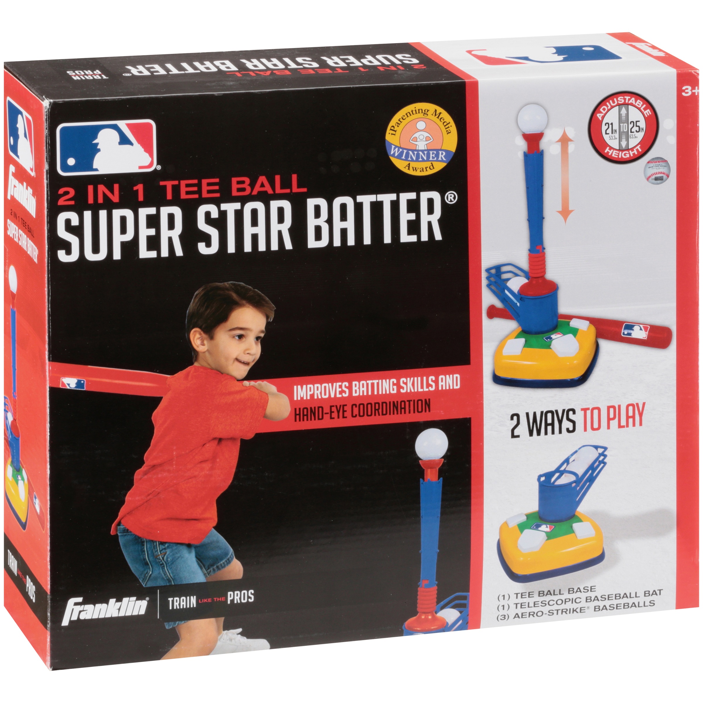 Franklin Sports Kids Teeball Tee + Pitching Machine - Super Star Batter - image 2 of 4