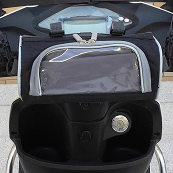 NICEXMAS Black Motorcycle Saddlebag Organizer with Easy Installation, Storage Solution for Outdoor Travel and Riding Gear