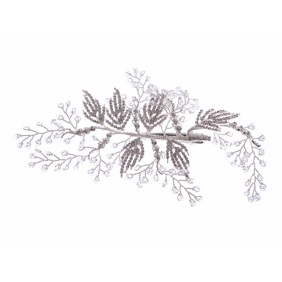 Tone Bridal Clear Czech Crystal Rhinestone Beads Rustic Hair Accessory