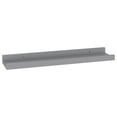 thumbnail image 2 of vidaXL Wall Shelves 4 pcs Grey 40x9x3 cm, 2 of 5