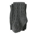 thumbnail image 1 of Collants Tricotés de Printemps pour Enfants Filles Bas pour Tout-Petits Fille Bas Côtelés Gris Foncé S, 1 of 5