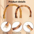 thumbnail image 4 of 4pcs U-Shaped Bag Handles Bag Handles Purse Handles for Crochet Bags Handles for Bag Making Crochet Purse Handles to Replacement for Handcrafted Handbag, 4 of 6