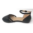 thumbnail image 2 of Victoria K Women's Basket Weave With Braid Straps Ballerina Flats, 2 of 5