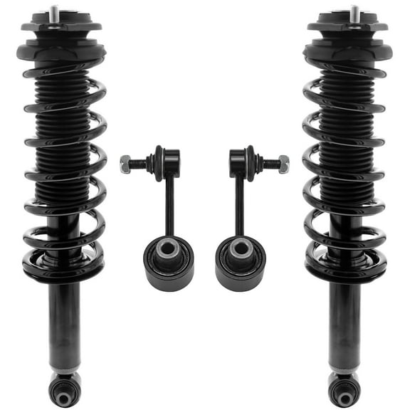 Detroit Axle - Rear Struts Sway Bars for 2014 2015 2016 Subaru Forester, 2 Struts with Coil Springs 2 Sway Bar End Links Replacement Suspension Kit