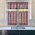 thumbnail image 3 of Kitchen Curtains 36 Inch Short - 3 Panel Set Watermelon Print, Rod Pocket Window Curtains 100% Polyester, Tropical Fruit Valance for Farmhouse, Cafe, Living Room, Bedroom, Easy Wash, 3 of 6