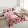 thumbnail image 3 of Homewish Kawaii Ballet Girls Queen Comforter Set,Merry Xmas Bedding Sets,Vintage Nutcracker Pink Bowtie Gifts Bedding Comforter Set,Ultra Soft Home Decor Reversible,3 Pieces, 3 of 8