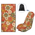 thumbnail image 2 of XYZCANDO Hippie Flowers Seat Cover Towel Highly Absorbent Yoga Towels for Post Gym Workout Running Swimming Beach and Hiking Waterproof Sweat Towel Bucket Seat Cover, 2 of 7