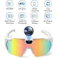 thumbnail image 4 of Wiher Smart Camera Glasses, Outdoor Sports Glasses HD Recording Video, Cycling Action Sunglasses, Wearable Audio Take a Picture Wireless Photography Shooting VCR，Suitable for Men and Women(White), 4 of 7