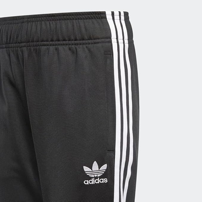 adidas Originals - Kids Superstar Track Pants - Youth Large - Black/White