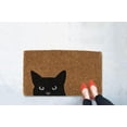 thumbnail image 2 of Abbott Collections AB-35-FWD-AN-1950 18 x 30 in. Peeking Cat Doormat, Natural, 2 of 2
