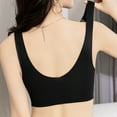 thumbnail image 5 of Mrat Womens Sports Bras Clearance Thin Seamless Underwear Push Up Bralette Tops Plus Size Bandeau Bras Training Bra Black_3 XL, 5 of 5