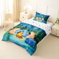 thumbnail image 2 of Erosebridal Cartoon Capybara Camping Twin Comforter Sets 3-Piece For Kids,Kawaii Animal Adventure Theme Bedding Set For Boys Girls,Lightweight Room Decor, 2 of 7