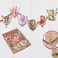 thumbnail image 4 of Designocracy 8090006C-S6 2 x 2 x 0.25 in. Colorful Fairies Decorative Wooden Clip-on Ornaments Christmas Decor, Set of 6, 4 of 11