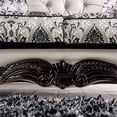 thumbnail image 5 of Furniture of America Mos Chenille Upholstered Tufted Sofa in Black and Gray, 5 of 8