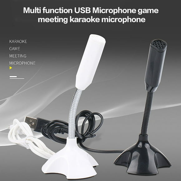 VONKY Universal Stand Mini USB Desktop Microphone Mic For PC Desktop Laptop white NO2