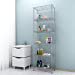 thumbnail image 5 of Himimi 6-Tier Wire Shelving Unit, Free Standing Shelf, Metal Storage Shelves, Heavy Duty Organizer Rack for Garage, Kitchen, Living Room, Bathroom, 21.26L x 11.42W x 62.99H, Silver, 5 of 5