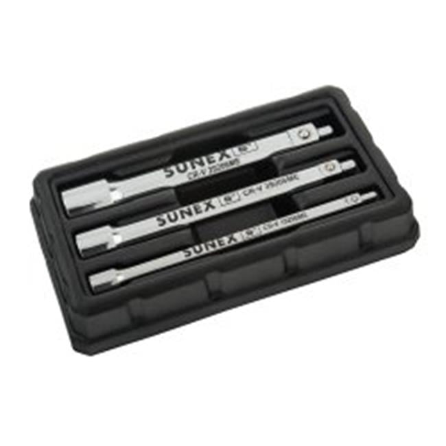 Sunex SUN132ME Chrome 6 in. Extension Set, 0.25 x 0.37 x 0.5