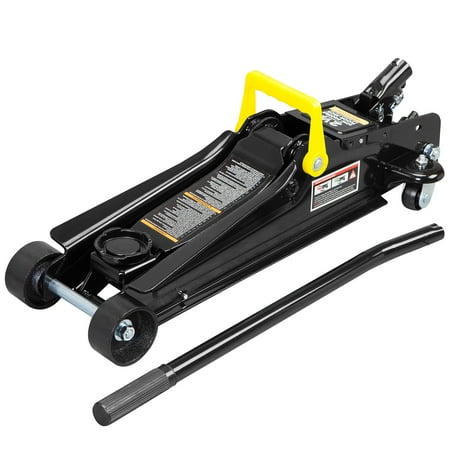 Torin 2.5 Ton (5,000 lb) Capacity, Hydraulic Low Profile Trolley Service/Floor Jack with Single Piston Quick Lift Pump, Black, W8255-B