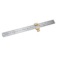 thumbnail image 1 of 30cm Steel Ruler Positioning Block Brass Angle Scriber Marking Gauge Locator, 1 of 9