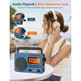 thumbnail image 4 of Digital AM FM Shortwave Radio with Best Reception,4000mAh Rechargeable Portable Radio with NOAA Weather Alert, Big Speaker, Digital Tuner and Stereo, 4 of 8
