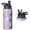 Black, variant on 18 OZ Spooky Halloween Water Bottle With Straws Double Walled Vacuum Insulated Sports Bottle Ghost Black Cat Travel Thermal Cup Leak Proof Stainless Steel Tumbler Halloween Decor Gifts