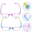 thumbnail image 3 of EeaseMX 2 pares de gafas bloqueadoras de luz azul para computadora, gafas para niños, regalo, 3 of 7
