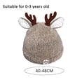 thumbnail image 2 of Gorro de punto suave y cálido con cuernos de reno para bebés y niños pequeños, 2 of 5