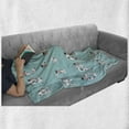 thumbnail image 5 of Alphabet Soft Flannel Fleece Blanket, Print of Nursery Themed Graphic of Z with Whimsical Cow Printed Letters, Cozy Plush for Indoor and Outdoor Use, 70" x 90", Pale Blue Grey Blush, by Ambesonne, 5 of 5