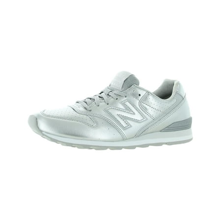 New Balance 996 Women's Mixed Media Lace-Up Lifestyle Sneakers Silver 9.5