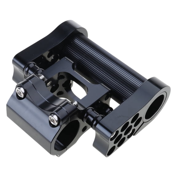 Aluminum Alloy Folding Bike Porous Stems Adjustable Bicycles Double Stem Mountain Bike Handlebar Stem Easy to Install